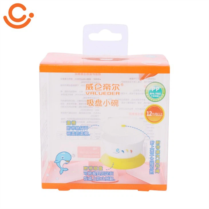 Plast småbarnsfat och redskap förpackningslåda